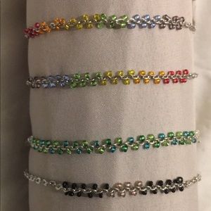 Coloured Chain Bracelets